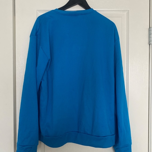 Bud Light blue teal size xl crew neck sweatshirt long sleeve - Picture 4 of 8